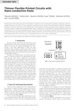Thinner Flexible Printed Circuits with Nano