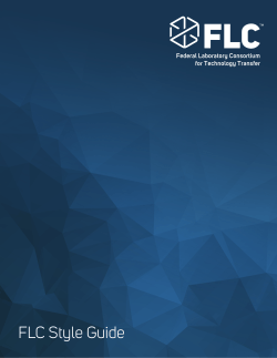 FLC Style Guide - Federal Laboratory Consortium for Technology