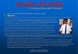 GLOBAL EDUCATION A Complete Education Solution