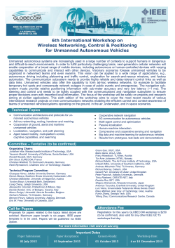 Call for Papers - ieee globecom 2015
