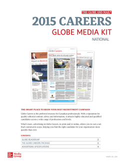 Globe Careers Media Kit 2015