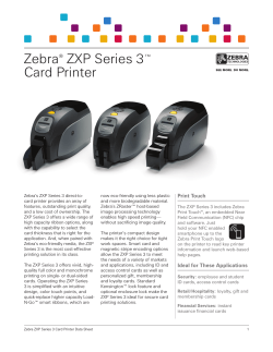 ZebraÂ® ZXP Series 3â¢ Card Printer