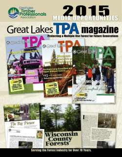 2015 Media Kit - Great Lakes Timber Professionals Association