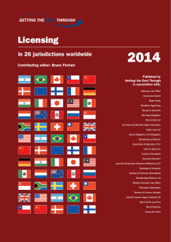 Licensing - GMS Advocaten
