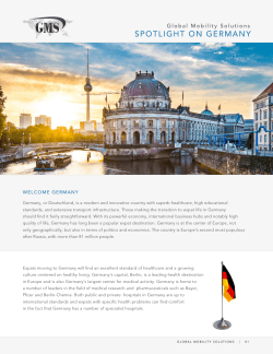 Spotlight on Germany - Global Mobility Solutions
