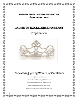 Ladies of Excellence Pageant Application
