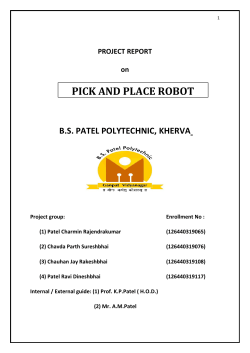 Pick and Place Robot