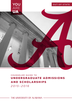 Out-of-State Counselor Guide - Undergraduate Admissions