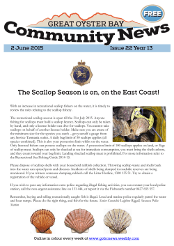 With an increase in recreational scallop fishers on the water, it is