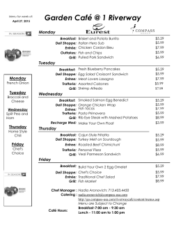 Weekly Menu