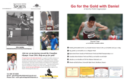 Daniel Flyer english_final - Go For The Gold With Daniel