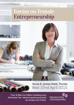 Forum on Female Entrepreneurship