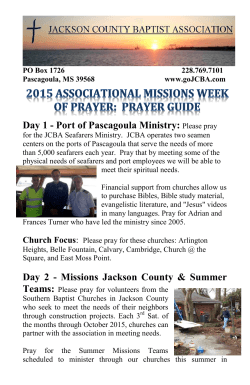 Prayer Guide - Jackson County Baptist Association