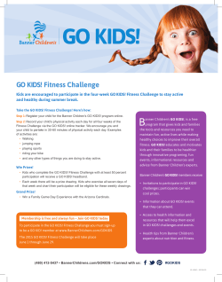 GO KIDS! Fitness Challenge - Banner Children`s GO KIDS!