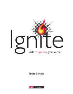 skills to spark a great career Ignite Scripts