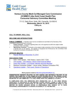 Ventura County Medi-Cal Managed Care Commission