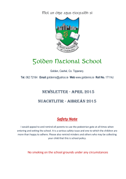 April 2015 - Golden National School