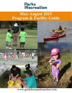 2015 May-August Brochure - Goldsboro Parks and Rec