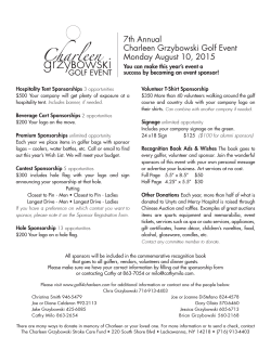 7th Annual Charleen Grzybowski Golf Event