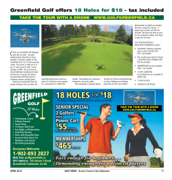 18 HOLES FOR $18 - Greenfield Golf
