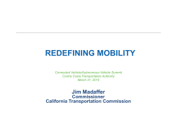 James Madaffer, Commissioner, California Transportation