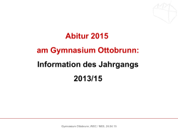 Abiturinformation - Gymnasium Ottobrunn