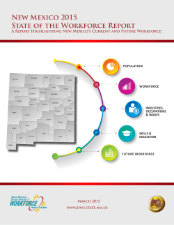 New Mexico 2015 State of the Workforce Report