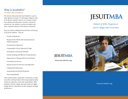 What is JesuitMBA? - Gonzaga University