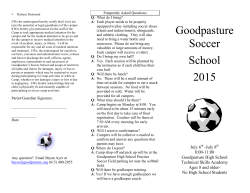 Goodpasture Soccer School 2015