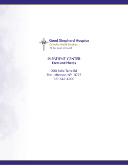 INPATIENT CENTER - Good Shepherd Hospice