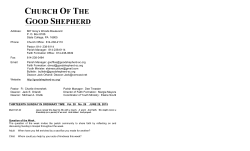 weekly bulletin - Good Shepherd Catholic Church