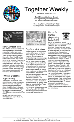 the March 29, 2015 Together Newsletter