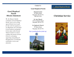 Christian Service Trifold