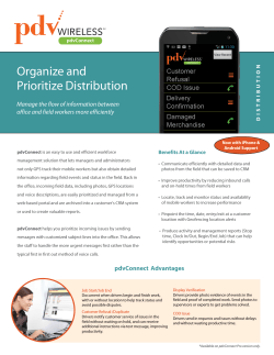 Organize and Prioritize Distribution