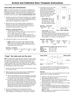 Arched and Cathedral Door Template Instructions