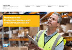 Warehouse and Inventory Management with SAP Business One