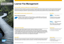 Learner Fee Management: A Higher Education and