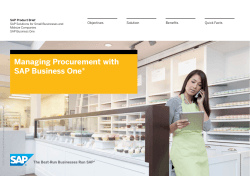 Procurement Management with SAP Business One
