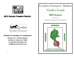 2015 Farmers Market Vendor Guide