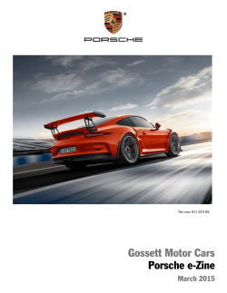 March 2015 - Gossett Motor Cars