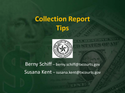 Collection Report Tips