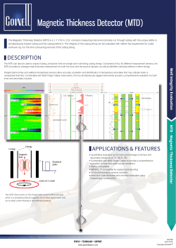 MTD_Magnetic Thickness Detector_Product Sheet