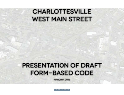 Presentation of Draft Form-Based Code