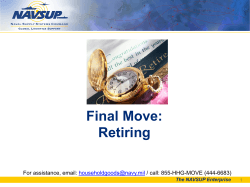 Final Move: Retiring