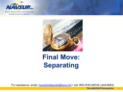 Final Move: Separating