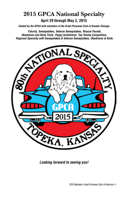 2015 GPCA National Specialty - Great Pyrenees Club of America