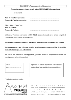 GPM, Document 9 Possession mÃ©dicaments