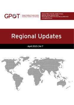 Regional Updates - GPoT, Global Political Trends Center