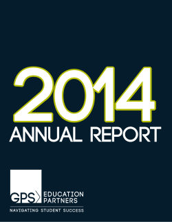 2014 Annual Report - GPS Education Partners