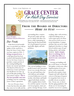 Spring 2015 - Grace Center